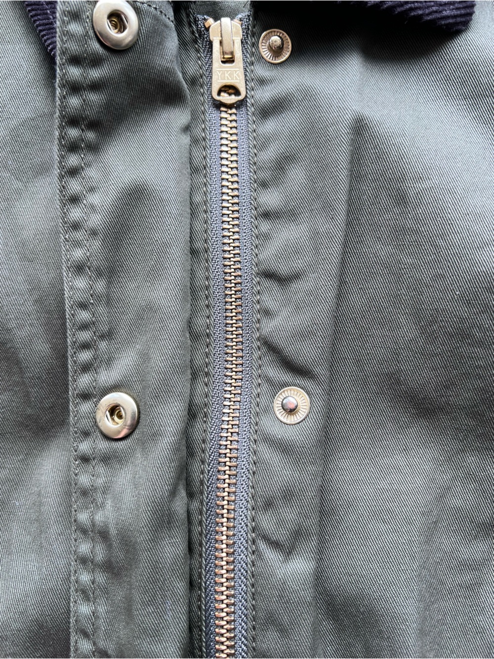 J.Crew Olive Field Jacket Corduroy Collar Utility Jacket Womens Small - Picture 5 of 7